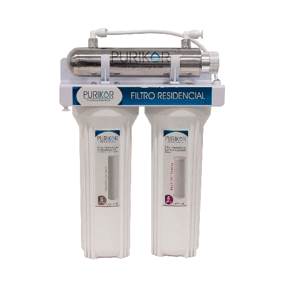 Filtro de Agua con Luz UV PKF-3UV | Purificador Residencial de 3 Etapas | Jalbro