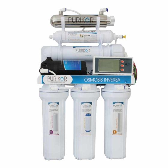 Sistema Purificador de Agua PKRO100-6UVPM | Filtración Avanzada con Luz Ultravioleta