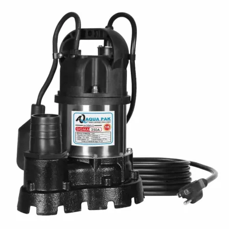 Motobomba sumergible para efluentes SIGMA250A AQUA PAK | JALBRO