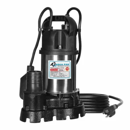 Motobomba sumergible para efluentes SIGMA350A AQUA PAK | Jalbro